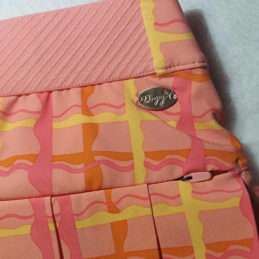 Puma Wrap Skirt Womens Size Small Pink Orange Plaid New Puma x Dazey 629989 01 - Picture 7 of 11